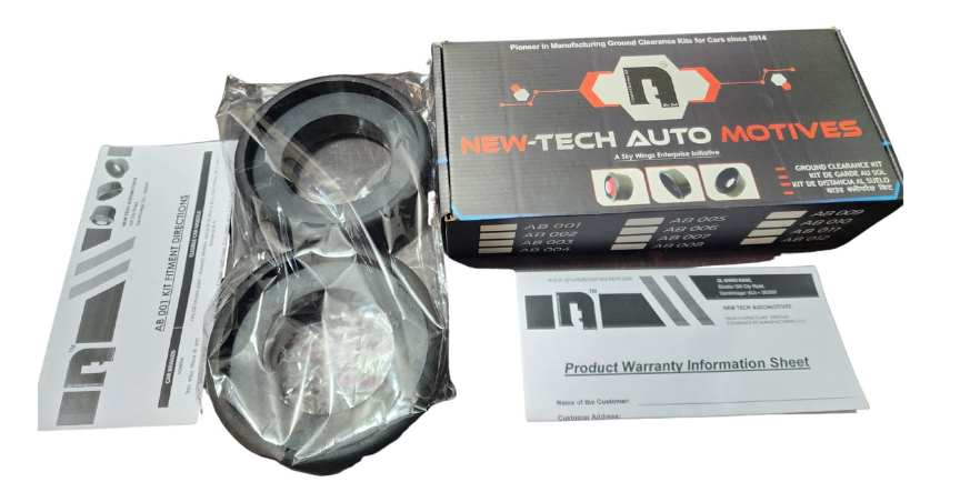 Newtech Ground Clearance Kit® for HYUNDAI i10 Old – Rear Lift Kit (Set of 2 Pcs)