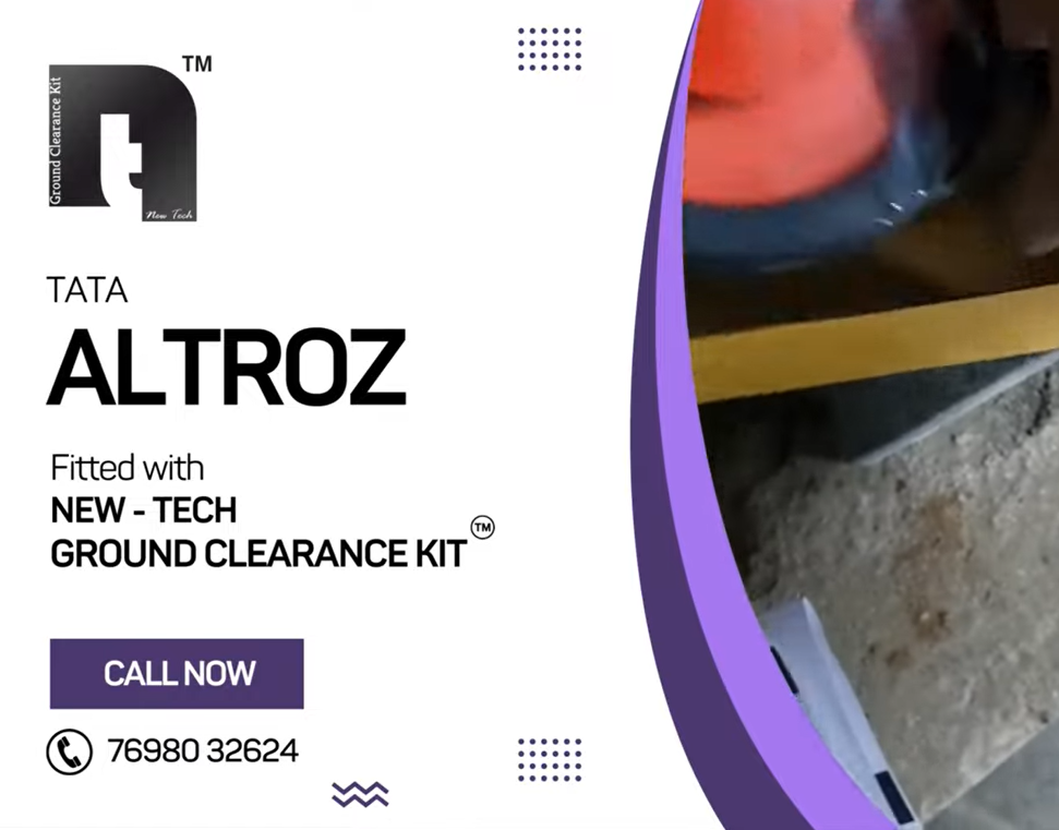 Load video: Newtech Ground Clearance Kit fitment in Tata ALTROZ